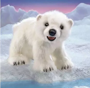 Folkmanis Handpuppe Eisb&auml;renjunges kleiner Eisb&auml;r (3041)