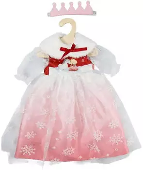 Heless Puppenkleid "Winterprinzessin Lumi" mit Krone und Pl&uuml;sch-Cape, Gr. 35-45 cm 1 Stk.