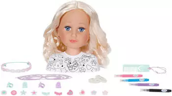 BABY born Frisier- & Schminkkopf Stylingkopf Kreativ, mit Zubeh&ouml;r