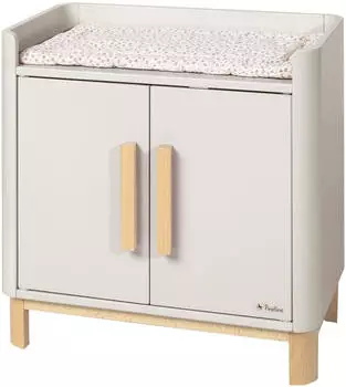 Pinolino &reg; Puppenwickeltisch Malea (Set), inklusive Wickelauflage &raquo;rosa Bl&uuml;mchen&laquo;