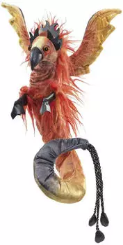 Folkmanis Handpuppe Feuervogel-Armband 51cm Vogel (3198)