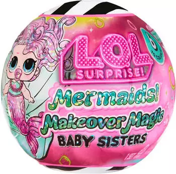 MGA Entertainment L.O.L. SURPRISE! Anziehpuppe L.O.L. Surprise Mermaids! Makeover Magic Baby Sisters, Sortierte Lieferung Abbildungen dienen als Beispiele!