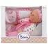 TOI-TOYS Babypuppe mit Flasche und Lätzchen, 40cm