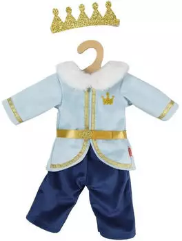 Heless Puppenoutfit Prinz mit Krone 28-35cm