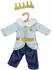 Heless Puppenoutfit Prinz mit Krone 28-35cm