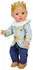 Heless Puppenoutfit Prinz mit Krone 28-35cm