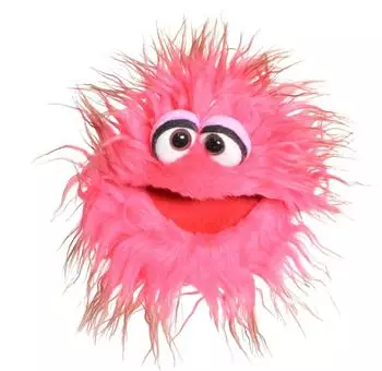Living Puppets Handpuppe Quatschk&ouml;pfe Knups rosa/braun 20 cm (W883 )