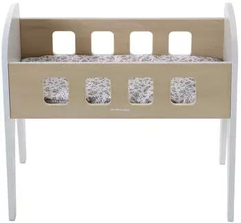 Vertbaudet Puppenbett Mini Retro aus FSC-Holz, weiß