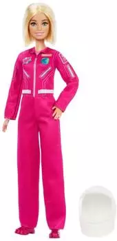 Barbie Careers Astronautin Modepuppe, rosa Raumanzug & Helm (JKF77)