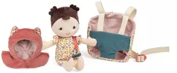 Lilliputiens Jeanne Stoffpuppe und Tragetasche