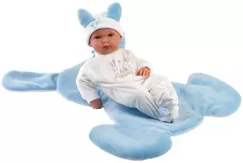 Llorens Bimbo blau mit Hasendecke 35cm
