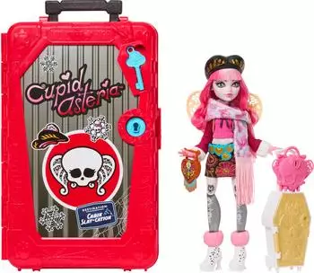Monster High Skulltimate Secrets Hütten-Gruselurlaub Spielset, Cupid Asteria-Puppe (JMG66)