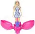 Barbie Roll and Reveal Pop Star Puppe, blond, 8 Überraschungen, Discokugel-Hülle (JMK19)
