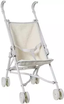 Vertbaudet Puppen-Buggy, wollweiß/mini cocoon