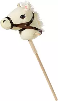 Heunec Steckenpferd mit Sound, beige, 75cm (abnehmbarer Stecken)