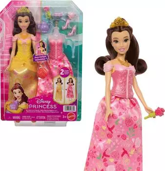 Mattel Belle Fashion Storytelling Puppe mit Zubehör (JFJ82)
