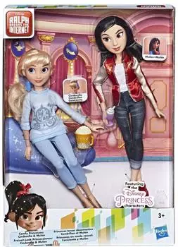 Disney Princess Cinderella & Mulan Puppen Comfy Squad (E7414ES0)
