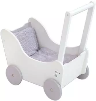Betzold Puppenwagen aus Buchenholz, verstellbarer Griff (760495)