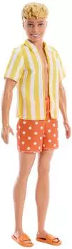 Barbie Ken Fashionistas Nr. 252, gestreiftes Shirt, Surf-Shorts (JJN66)