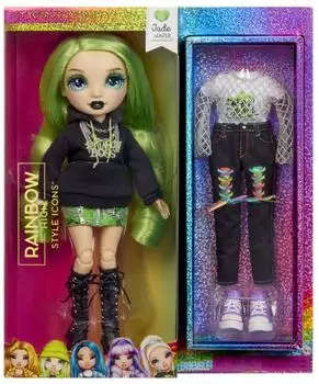 MGA Entertainment Style Icons Jade Modepuppe 28cm, 13 Gelenkpunkte (431633-EU)