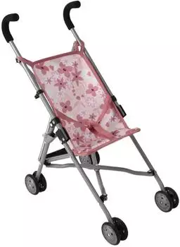 Bayer-Chic Roma Mini-Buggy Puppenwagen "Flowers" rosa (601-85)