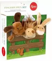 SIGIKID 43015, SIGIKID 43015 Fingerpuppen-Set Garten mit drei Tieren