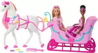 Barbie Puppen Fahrzeug "Barbie in Der Nussknacker, Pferd und Schlitten" Pferd mit
