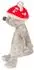 Sterntaler Handpuppe Maus mit Fliegenpilzhut, grau
