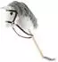 Bieco Hobby Horse Steckenpferd Schimmel, Größe S, mit Trense (74000228)