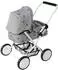 Bayer-Chic Smarty Puppenwagen mit Tragetasche, Sternchen grau (555-37)