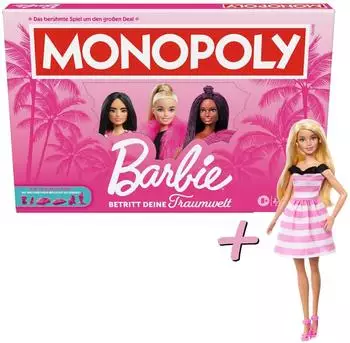Gomazing Monopoly Barbie Brettspiel-Set mit 65. Jahrestag Sammlerpuppe
