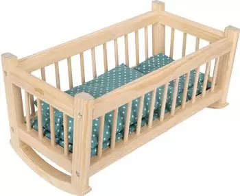 Small Foot Design Natur Puppenwiege Braun