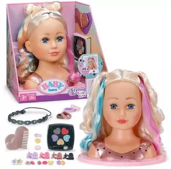 BABY born Stylingkopf Regenbogen 27cm mit Zubeh&ouml;r & Make-up (839379)