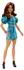 Barbie Fashionistas Style Puppe #250, braune Haare, türkisfarbenes Schlangenprint-Outfit (JJN63)