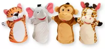 Melissa & Doug Zoo Friends Handpuppen