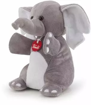 Trudi Handpuppe Elefant, Plüsch, ca. 26cm (29829)