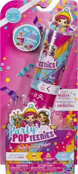 Spin Master Double Surprise Poppers Konfettikanone mit Sammelpüppchen (6044093)