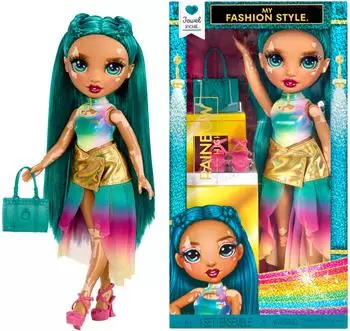 MGA Entertainment My Fashion Style Jewel Modepuppe smaragdgr&uuml;n 28cm (248668-EUC)
