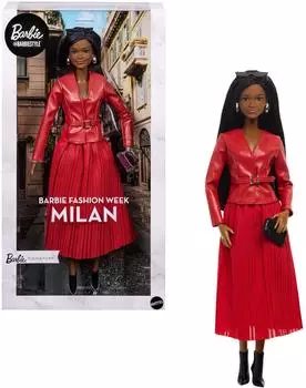 Barbie @BarbieStyle Fashion Week Puppe, Paris Street-Style-Outfit (JJX31)