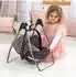 Bayer Design Puppen-Autositz 4in1 mit Wippe, grau/rosa, Schmetterling (63833AA)