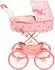 Bayer Design Puppenwagen nostalgisch rosa mit Korb & Umhängetasche (14326AA)