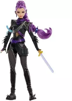 Mattel KPop Demon Hunters HUNTR/X kampfbereite Rumi Deluxe-Modepuppe mit Schwert-Zubeh&ouml;r