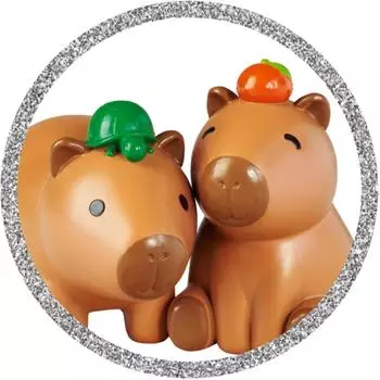 Simba Steffi Love Capybara Ankleidepuppe mit Paillettenkleid, 29cm (105733892)