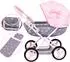 Bayer Design Cosy Puppenwagen mit Wickeltasche, grau/rosa (12704AA)