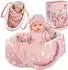 Kinderplay Babypuppe mit Tragekorb und Zubehör, 30cm (KP0662)