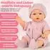 Kinderplay Babypuppe mit Tragekorb und Zubehör, 30cm (KP0662)