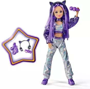 Simba K-POP Stage Yuna Ankleidepuppe, lila Haare, 26cm (105733864)