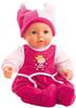 Bayer Design Funktionspuppe Hello Baby mit pinken Strampler pink, Puppen &gt;
