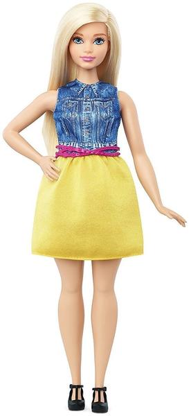 Mattel Barbie Fashionista im Kleid in Gelb und Denim #22