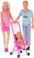 Simba 105733673-UNIT, Simba Steffi Love Happy Family Doll Rosa Kinder